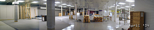 Construction begins at the Darkside, 2004